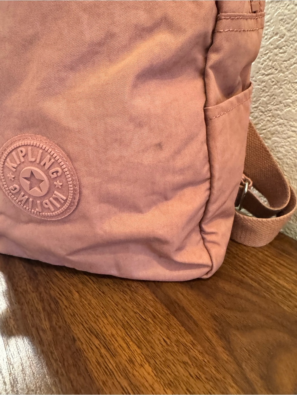 Kipling Dusty Rose Pink Mini Backpack with Orson Monkey Charm - Picture 4 of 14